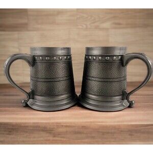 Flambeau Faux Metal Plastic  Mugs